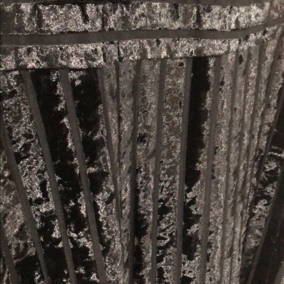 Women’s Black Velvet Party Cocktail Dress Plus Size 1X NY COLLECTION NEW - Picture 5 of 8